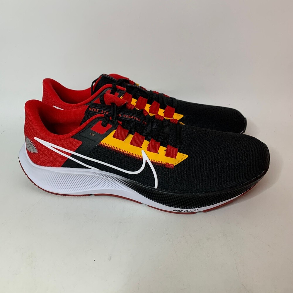 Nike Air Zoom Pegasus 38 Kansas City Chiefs Shoes Mens Size 12 DJ0818 001 NEW